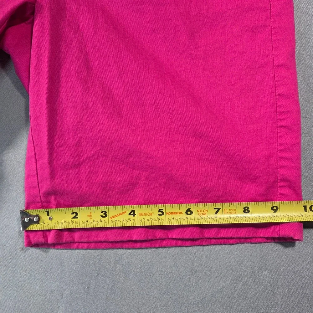 J.Crew Womens Hot Pink Stretch Cotton Chino Shorts Size 4 Fuchsia Mid Rise 9in - Picture 6 of 9